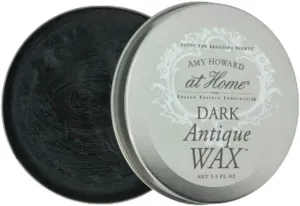 Amy Howard at Home Dark Antique Wax for Vintage and Antique Furniture Restoration | Provides Dark Colored Protective Finish and Seal | Multi-Surface Protection | 3.5oz Tin