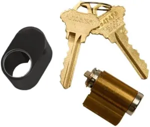Andersen Hinged Exterior Keyed Lock in Black Color 1988 to Present