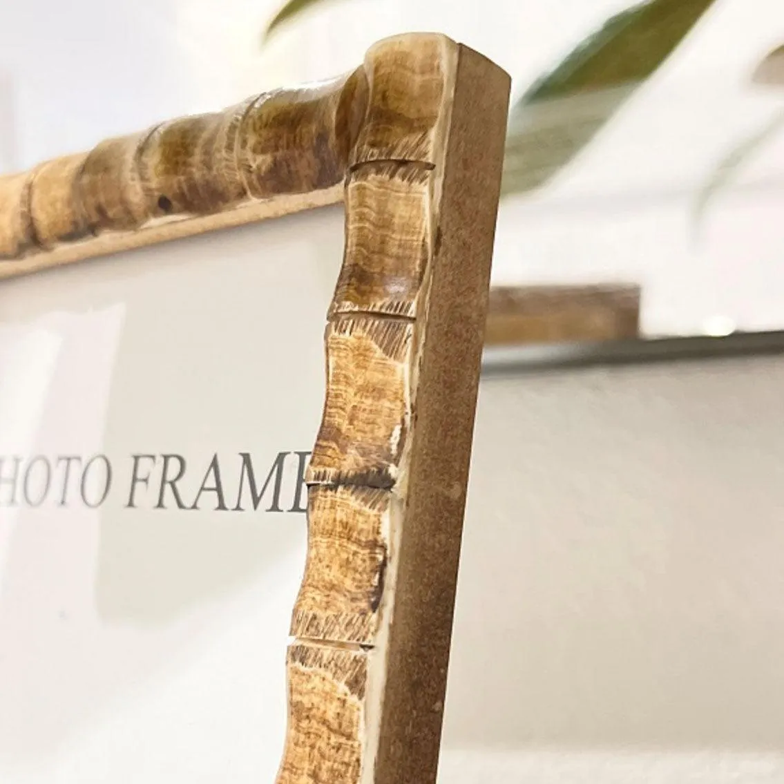 Antique Bone & Bamboo Indi Frame | 4x6"