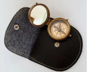 Antique Brass Made for Royal Navy Compass