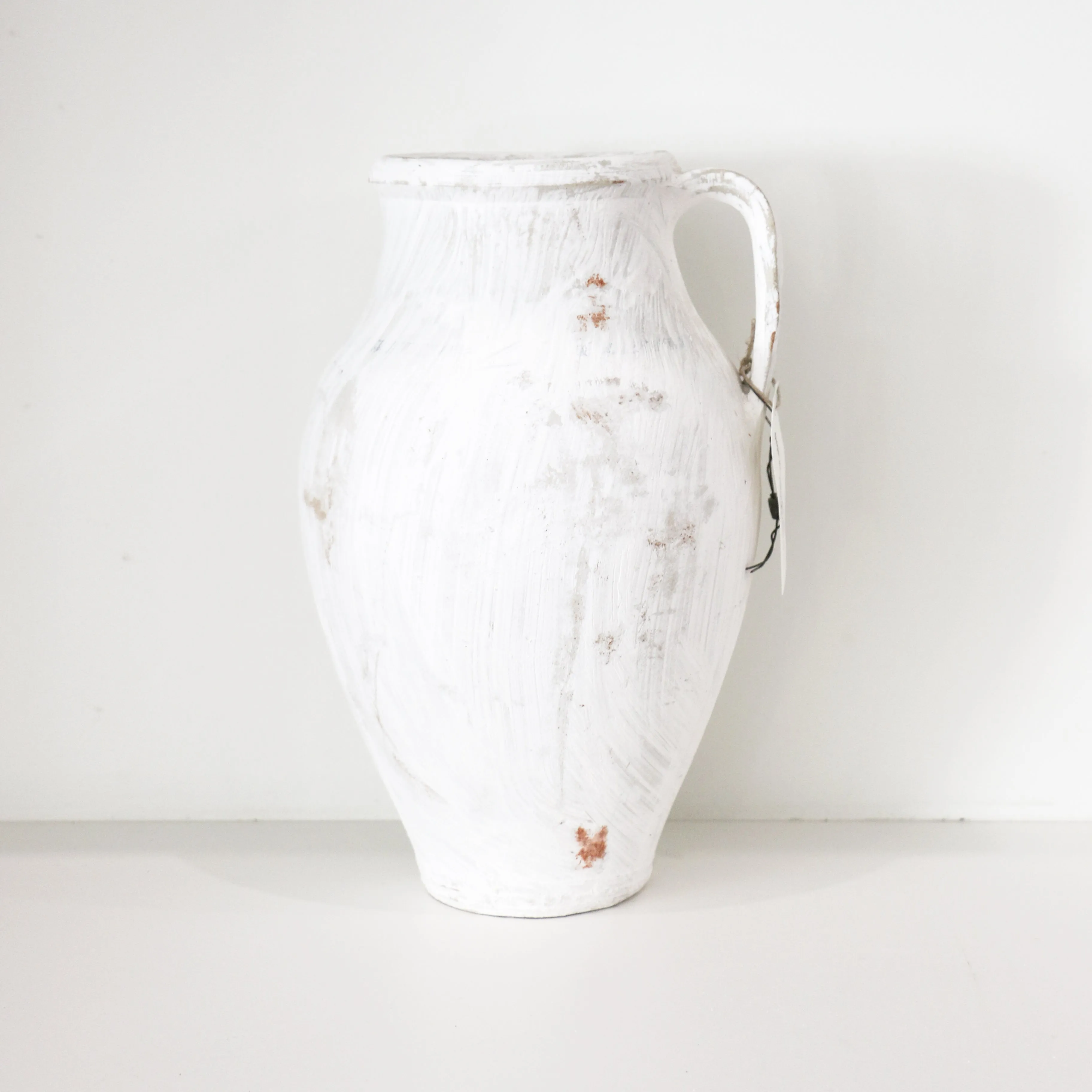 Antique White-Washed Vase