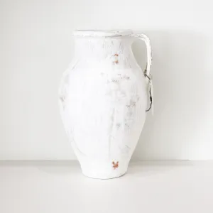 Antique White-Washed Vase