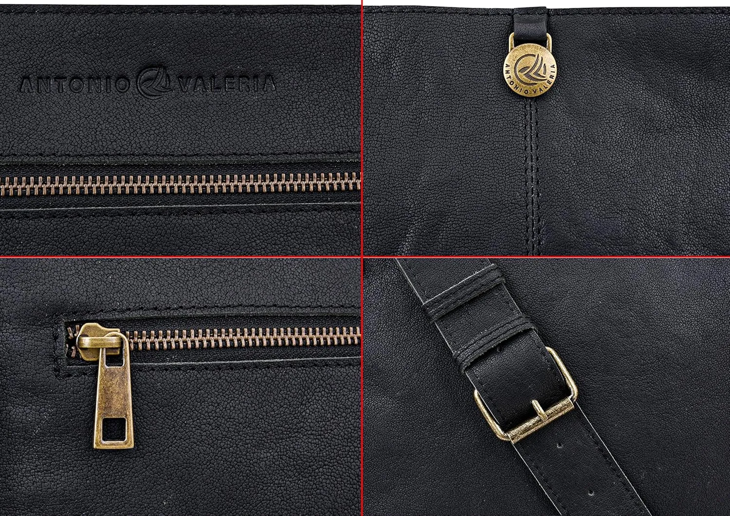 ANTONIO VALERIA Austin Premium Leather Messenger Bag for Men
