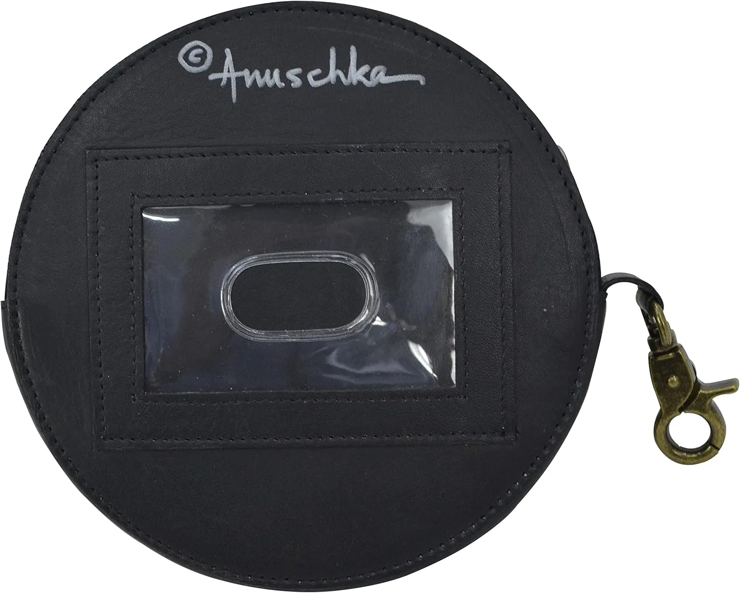 Anuschka Women's Original Hand Painted Genuine Vegetable Tanned Leather Round Coin Purse