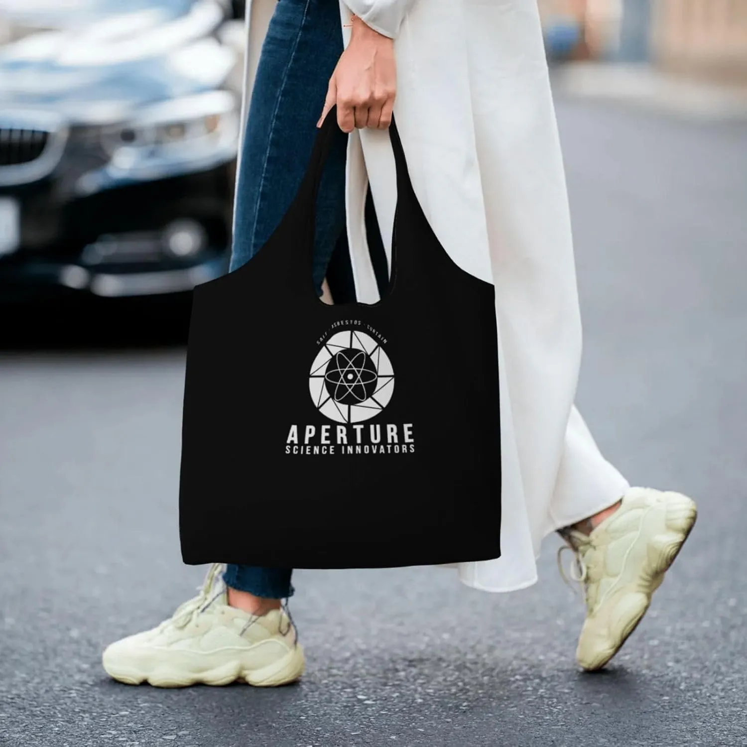 Aperture Science Innovators Canvas Tote Bags Women'S Large-Capacity Bag