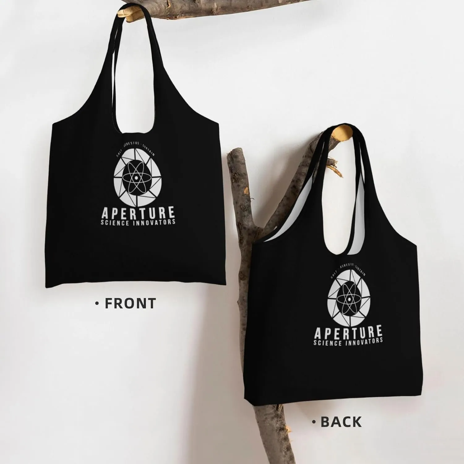 Aperture Science Innovators Canvas Tote Bags Women'S Large-Capacity Bag