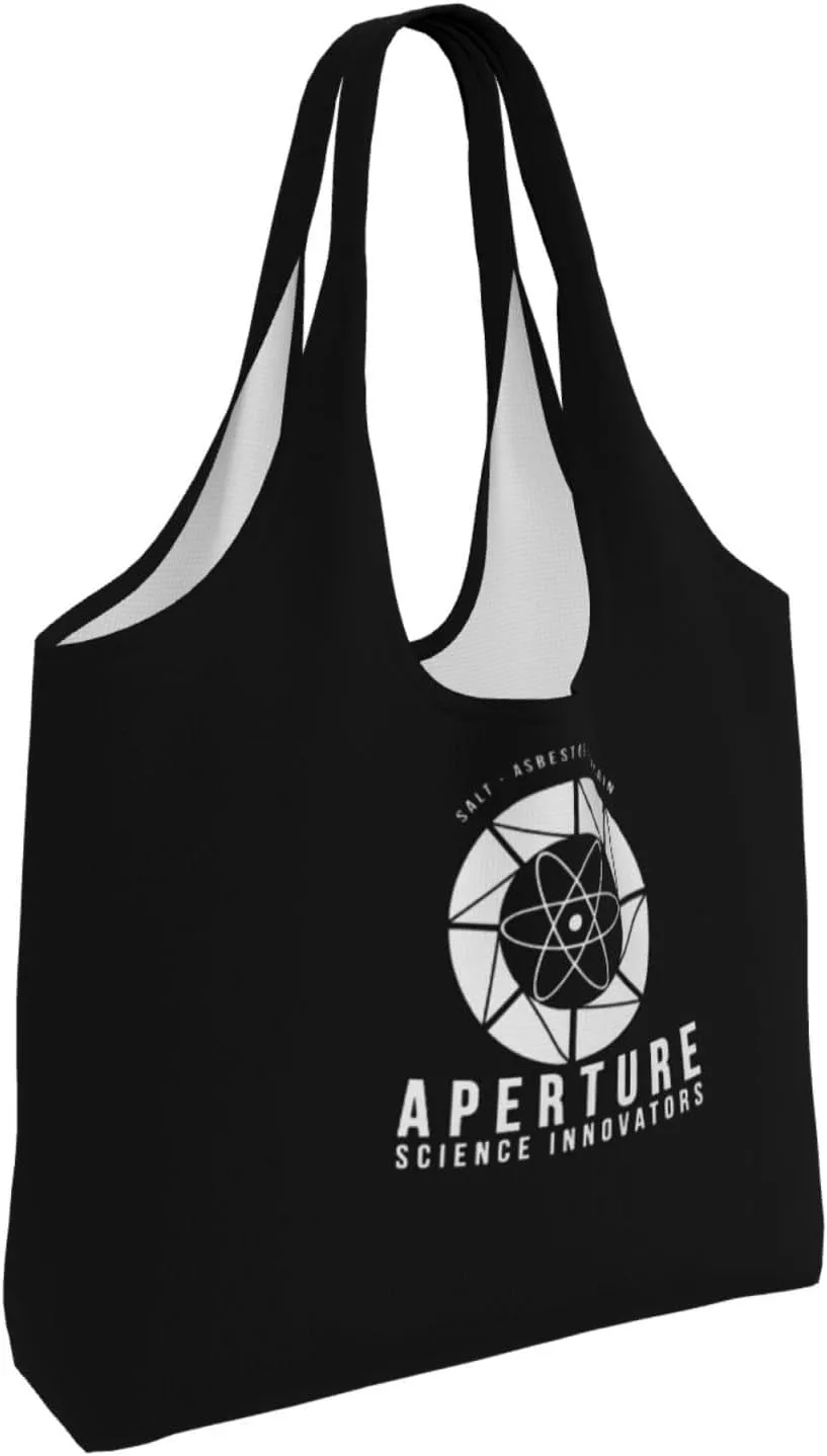 Aperture Science Innovators Canvas Tote Bags Women'S Large-Capacity Bag