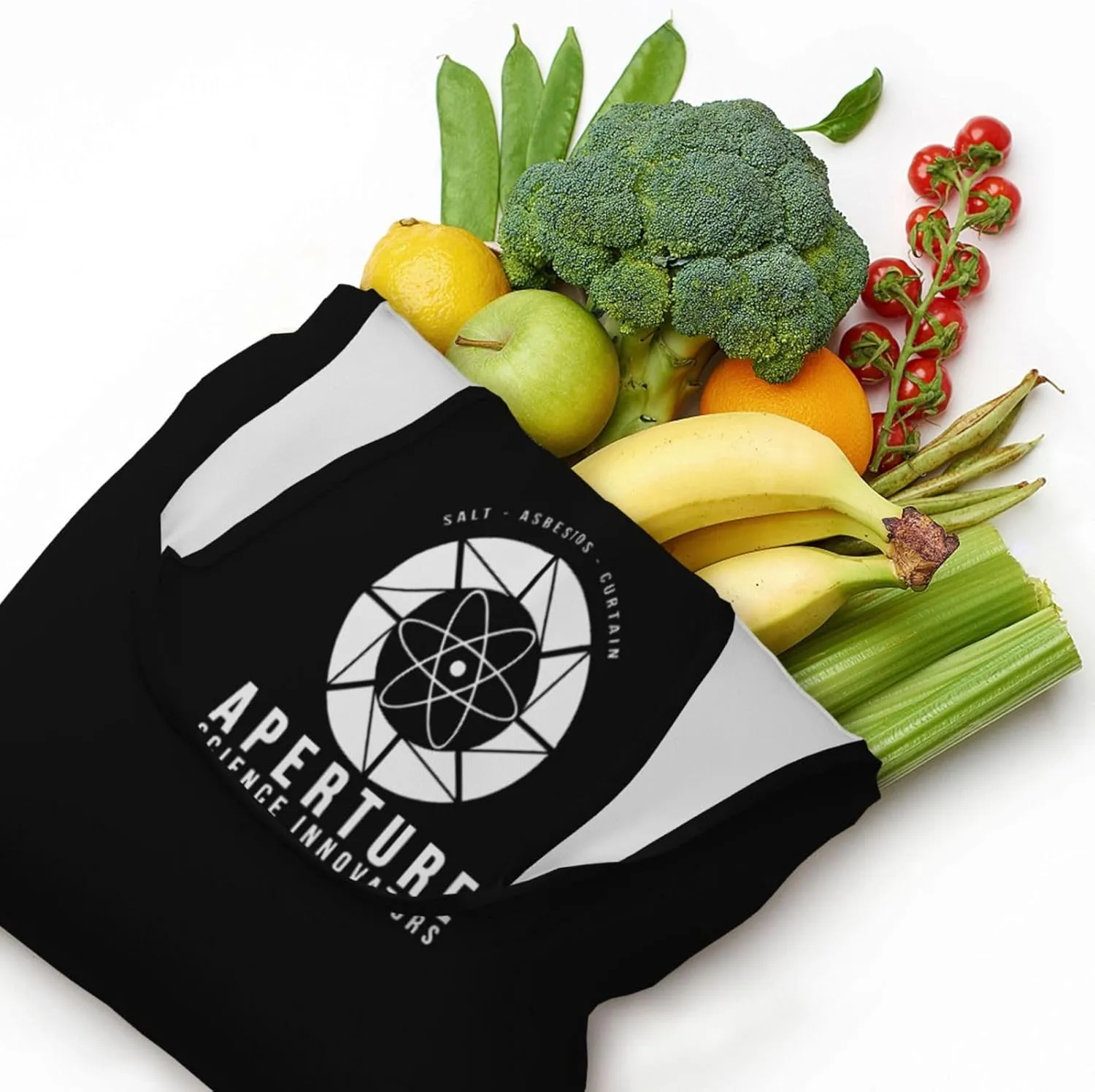 Aperture Science Innovators Canvas Tote Bags Women'S Large-Capacity Bag