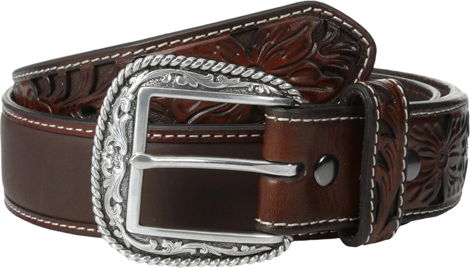 ARIAT Men's Oil Tan Distressed Belt