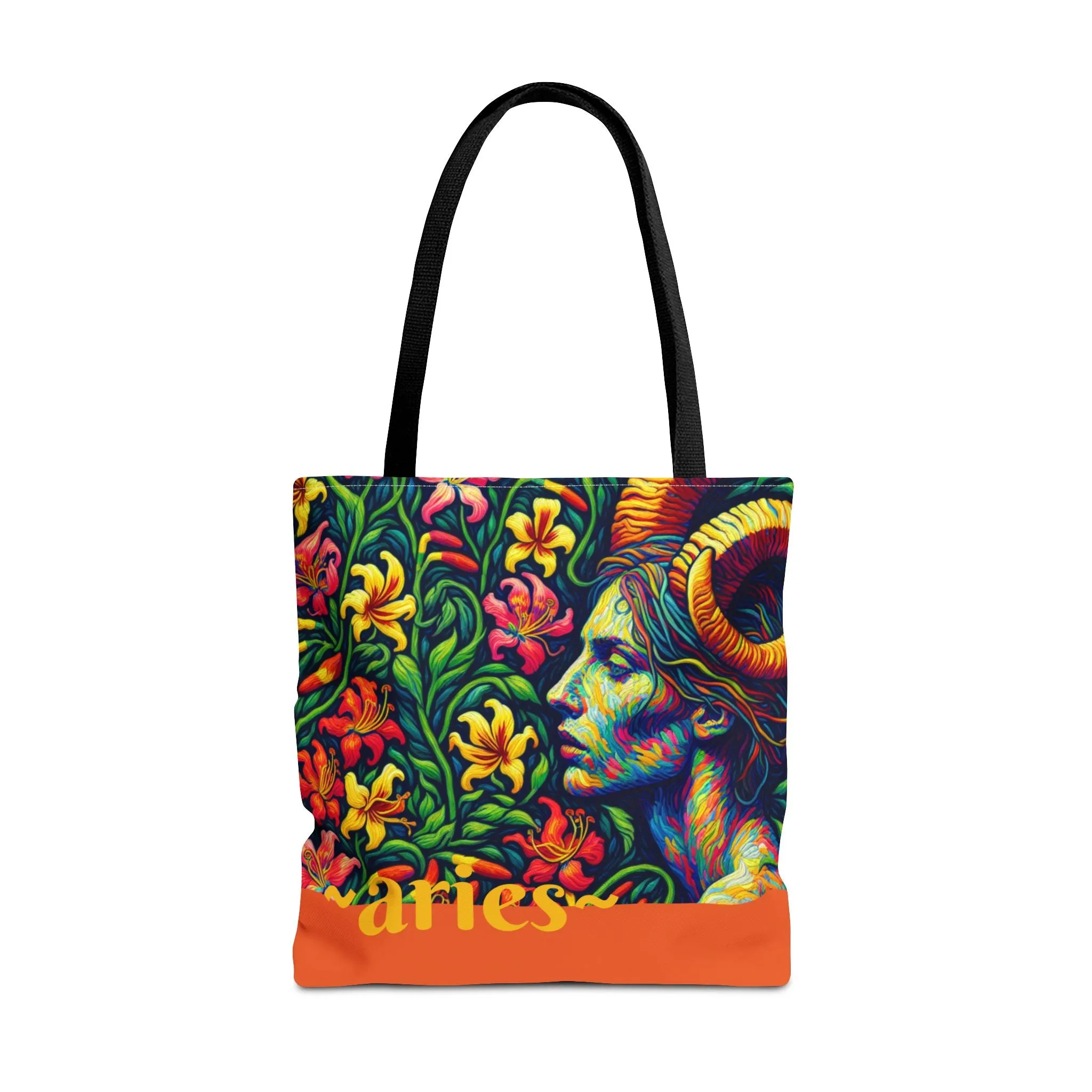 ARIES Artful Art Gifted Yoga Weekender Bag Aries Personal Tote Bag Personal-Tote-Gift Astrology Gifte d for Aries Birthday Tote Bag