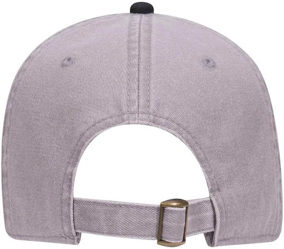 Ashen Fane 6 Panel Low Profile Garment Washed Superior Cotton Twill Dad Hat with Buckle
