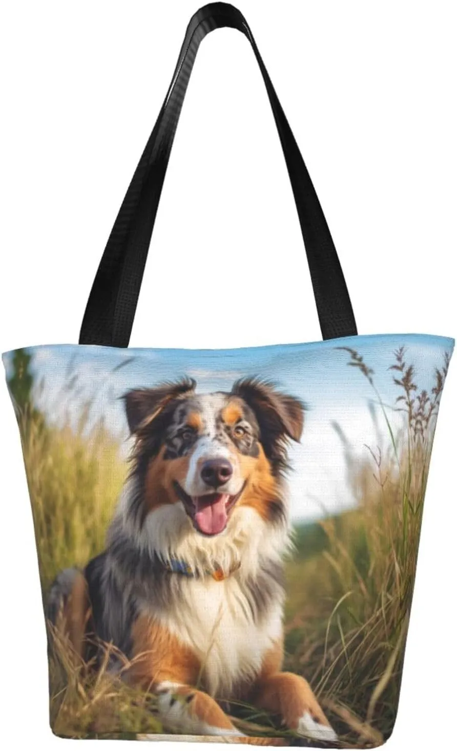 Australian Shepherd Fashion Shoulder Bag Large Capacity For Man Or Woman