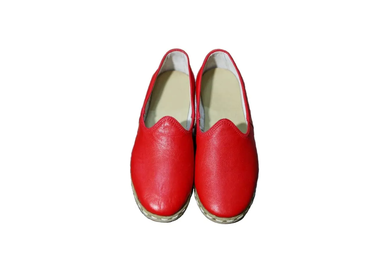 Authentic 100% Handmade Genuine Leather Women's Turkish Carik Slippers - Lightweight - Breathable (7.5, Camel Nubuck)