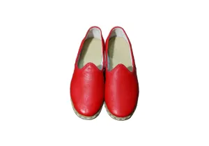 Authentic 100% Handmade Genuine Leather Women's Turkish Carik Slippers - Lightweight - Breathable (7.5, Camel Nubuck)
