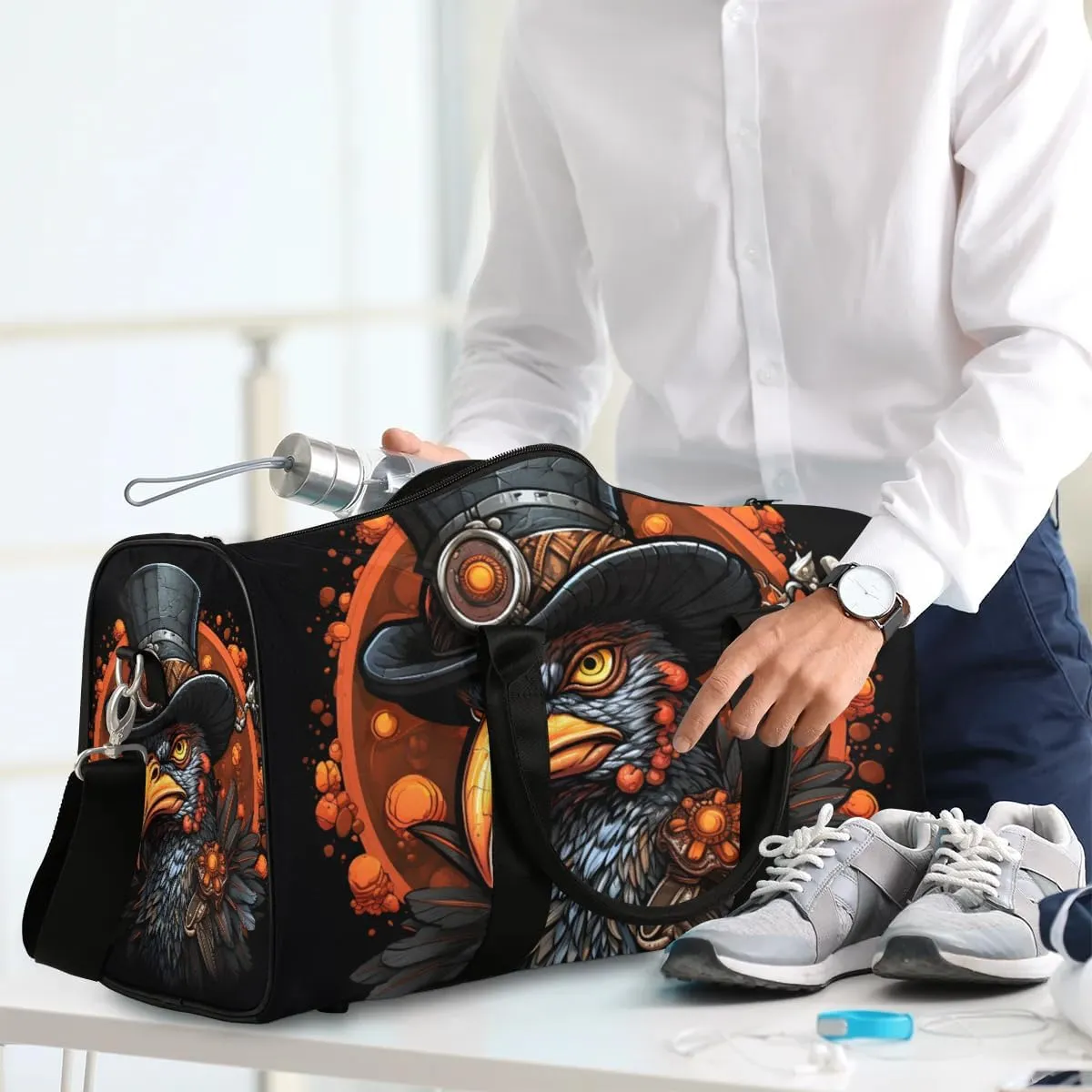Autumn Heritage Turkey Travel Duffel Bag for Women Men Waterproof Foldable Overnight Weekender Bag Large Capacity Sports Gym Bag