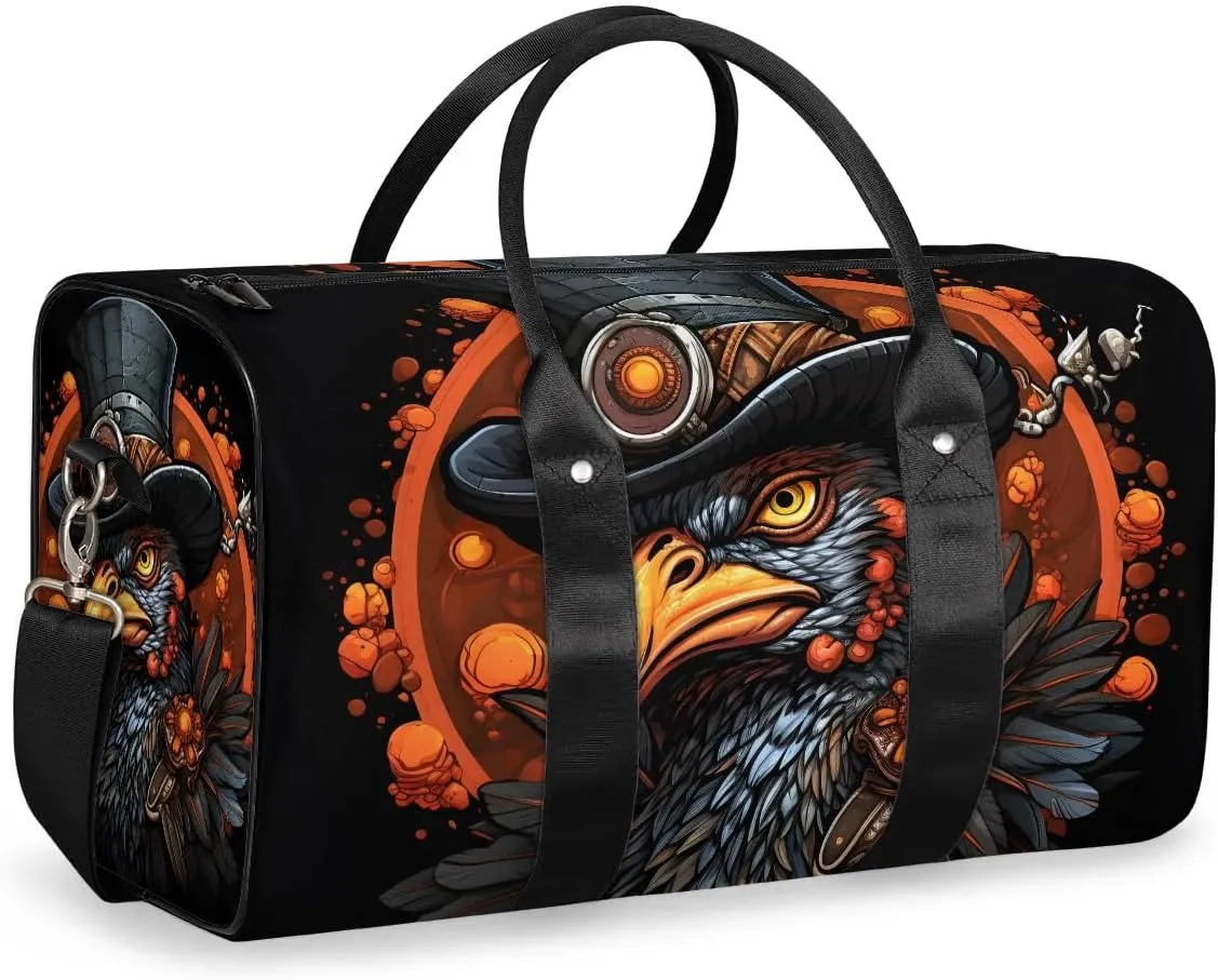 Autumn Heritage Turkey Travel Duffel Bag for Women Men Waterproof Foldable Overnight Weekender Bag Large Capacity Sports Gym Bag