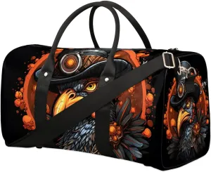 Autumn Heritage Turkey Travel Duffel Bag for Women Men Waterproof Foldable Overnight Weekender Bag Large Capacity Sports Gym Bag