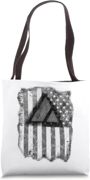 Avalanche AVAX Crypto Antique USA American Flag Tote Bag
