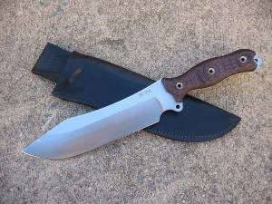 Azula Custom Molded Leather Sheath for BUSSE Combat Knife Company Bunker Buster Knife Black - USA