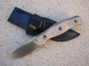 Azula Gun Holsters Busse Combat Whiskey Warden Knife Custom Molded Leather Sheath Black USA