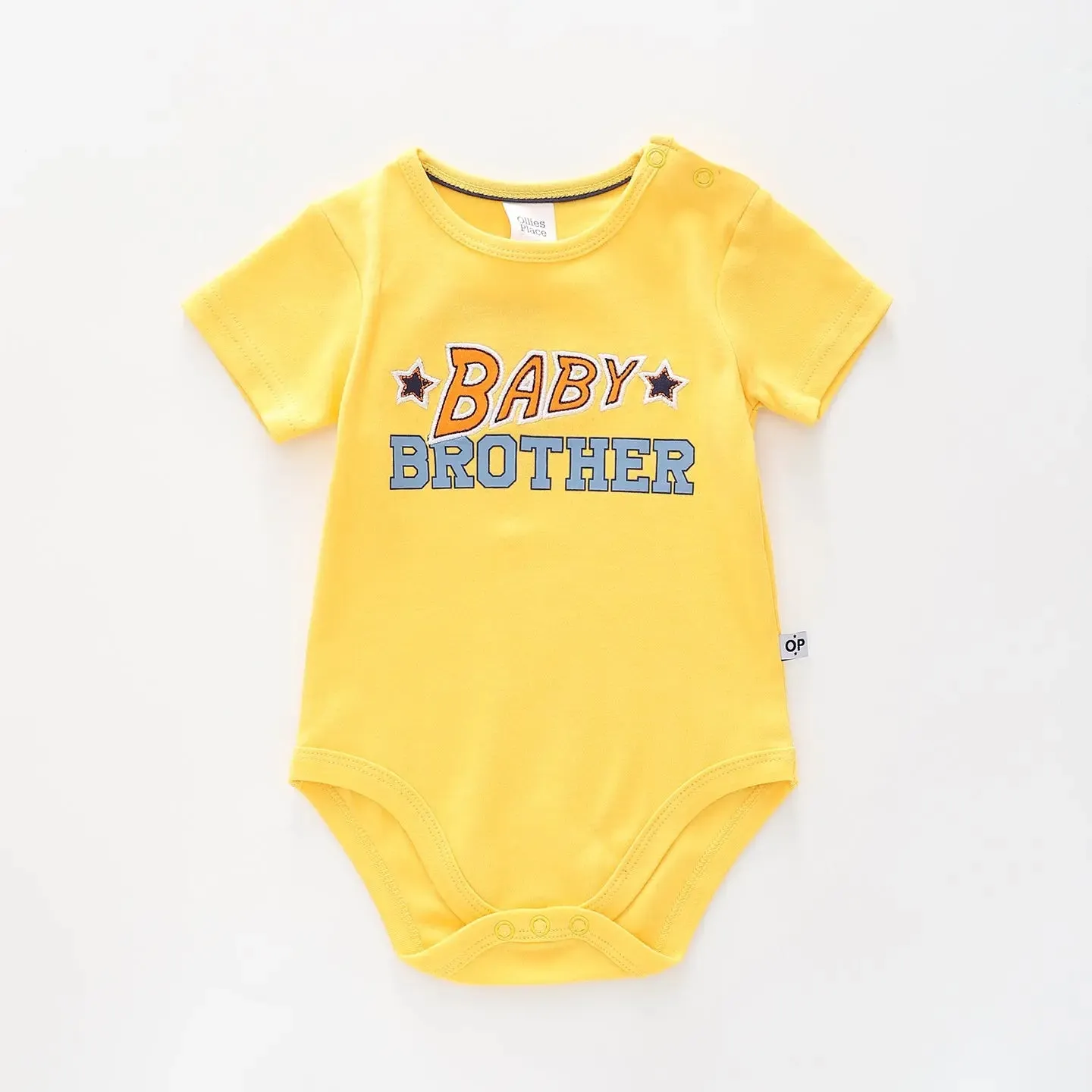 Baby Slogan Bodysuit, Baby Brother