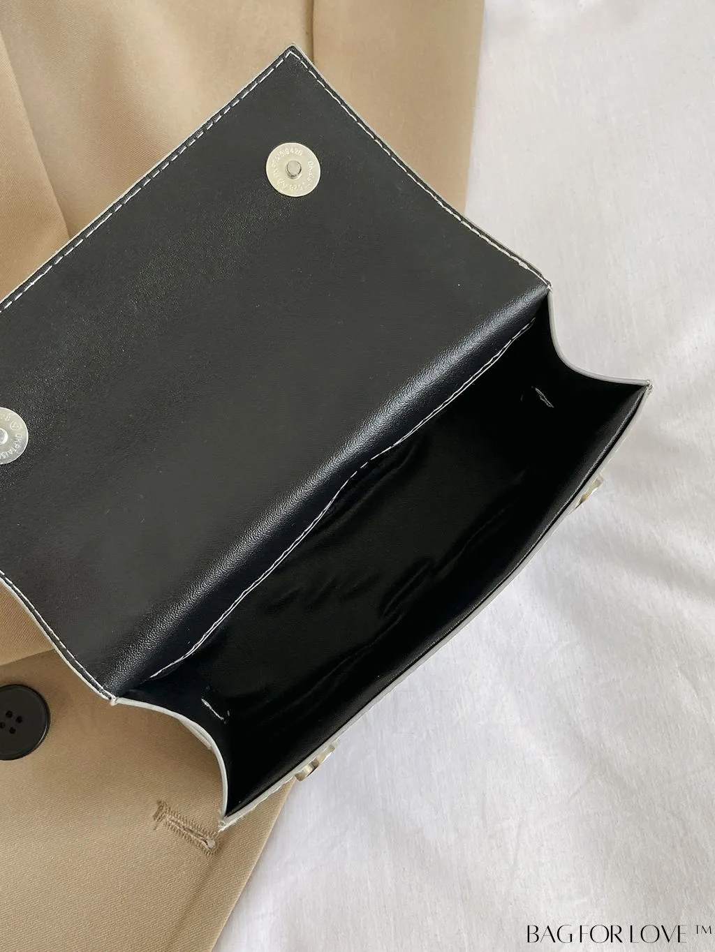 BagForLove - Chic Mini Flap Shoulder Bag with Metal Chain Strap