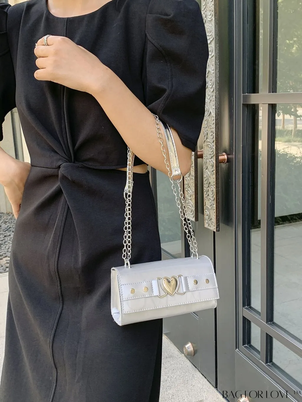 BagForLove - Chic Mini Flap Shoulder Bag with Metal Chain Strap