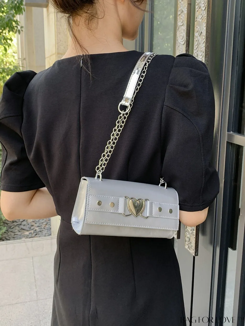 BagForLove - Chic Mini Flap Shoulder Bag with Metal Chain Strap