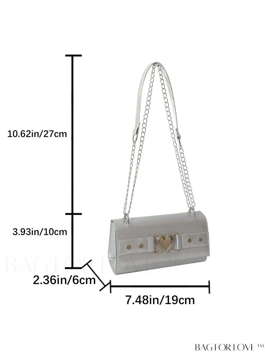 BagForLove - Chic Mini Flap Shoulder Bag with Metal Chain Strap