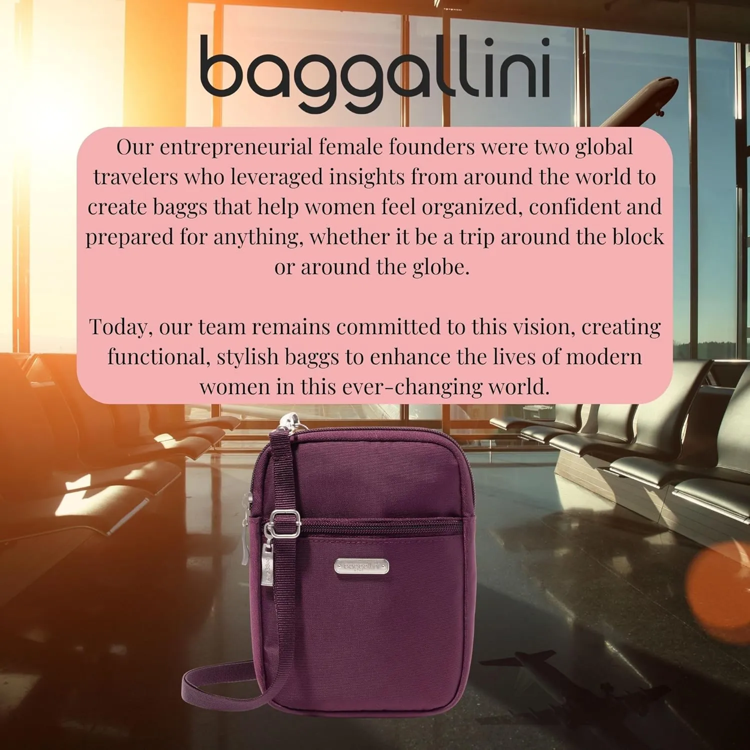 Baggallini Women's Essential Mini Crossbody Bag