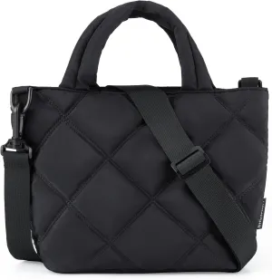 BAGSMART Crossbody Bags for Women, Quilted Grid Puffer Tote Handbag Shoulder Bag Small Purse