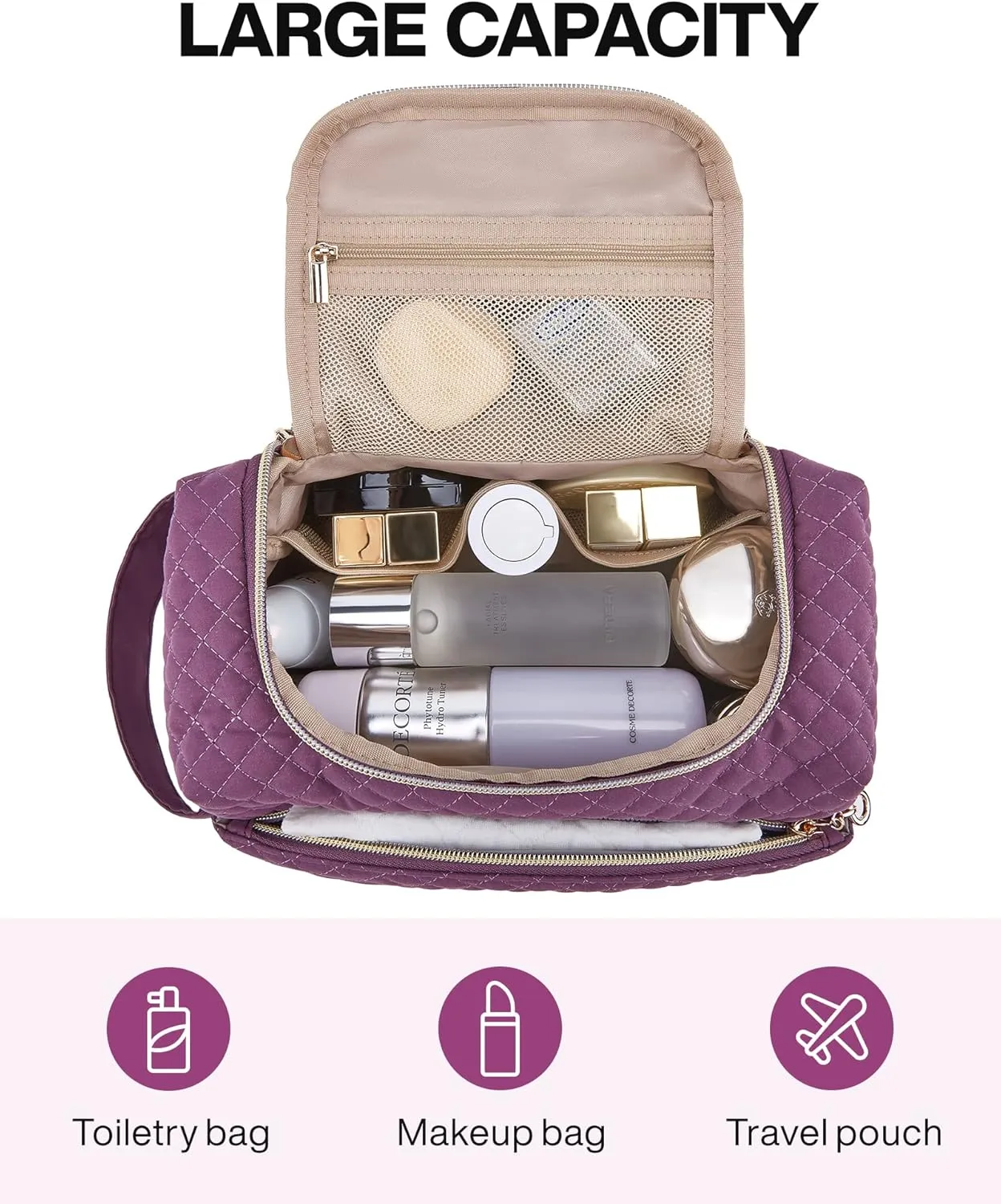 BAGSMART Toiletry Bag for women
