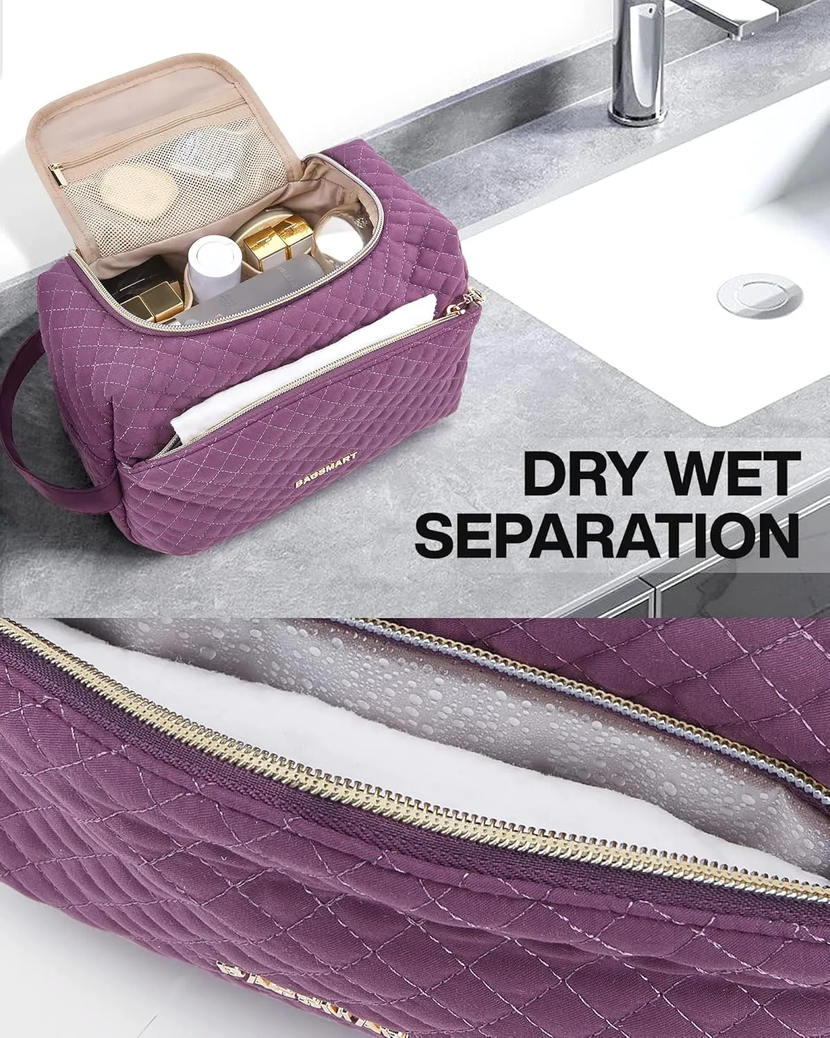 BAGSMART Toiletry Bag for women
