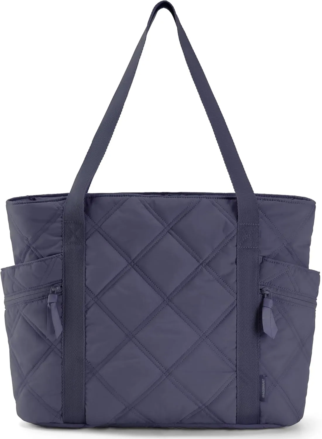 BAGSMART Tote Bag for Women, Puffer Work Tote with Zipper, Travel Essentials Quilted Nurse Travel Hospital Bag