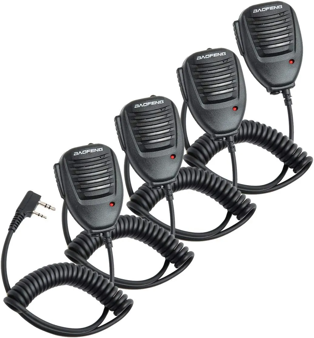 BAOFENG Microphone Police Walkie Talkie Mic Accessories Ham Radio Speaker Mic for UV-5R BF-F8HP Pro AR-5RM GM21 UV-21R UV-5G Plus GM-15PRO GM-5RH K5PLUS AR-152 Quansheng UV-K5 (2) (4)