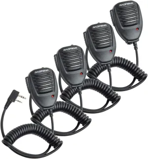 BAOFENG Microphone Police Walkie Talkie Mic Accessories Ham Radio Speaker Mic for UV-5R BF-F8HP Pro AR-5RM GM21 UV-21R UV-5G Plus GM-15PRO GM-5RH K5PLUS AR-152 Quansheng UV-K5 (2) (4)