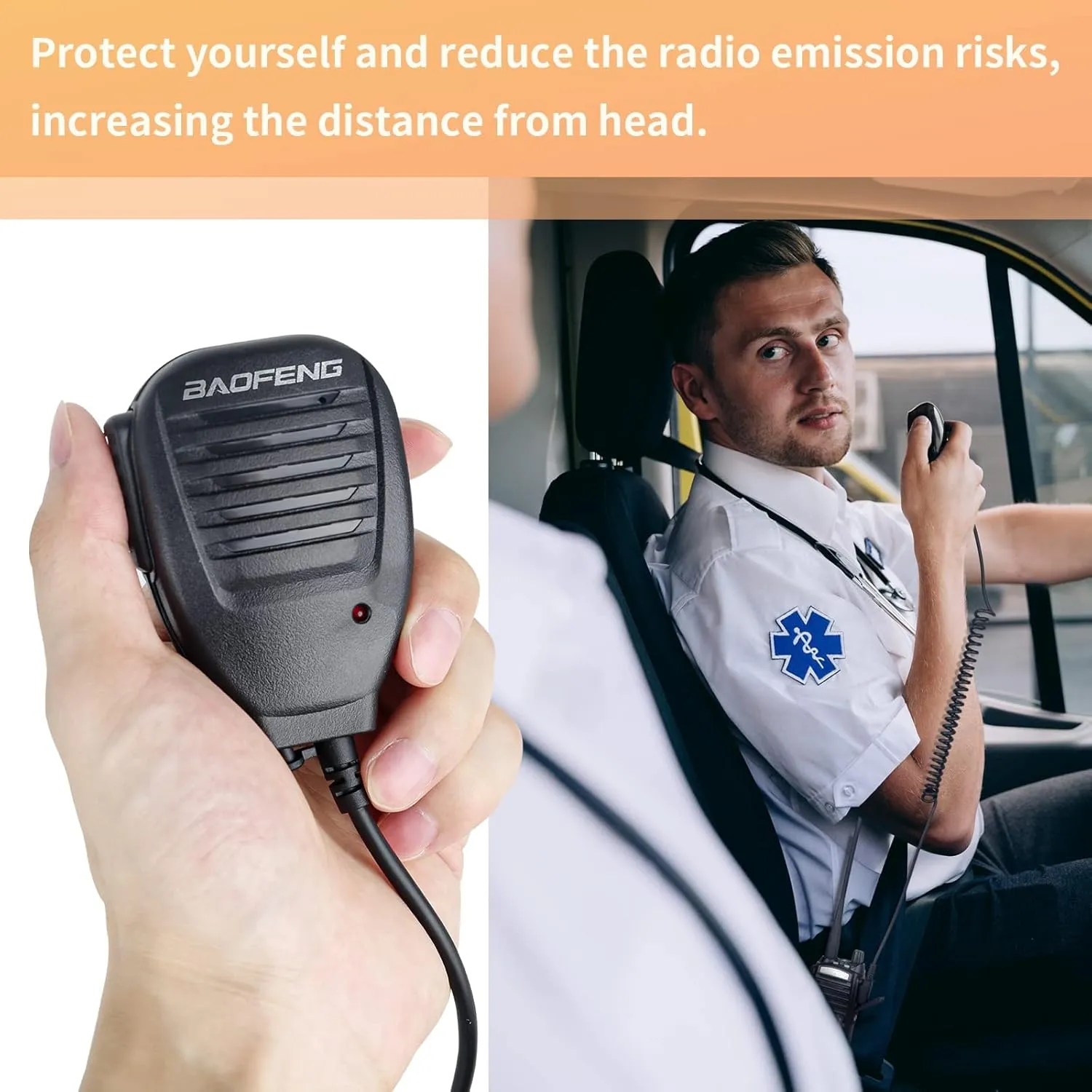 BaoFeng UV-82 High Power BaoFeng Radio Ham Radio Handheld Walkie Talkies with Earpiece, Extra 2800mAh Battery Hand Speaker Mic and Programming Cable Full Kits(1 Pack-Black)