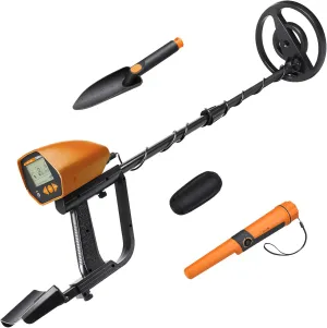 Barska Winbest Pro-100 Metal Detector Kit with Handheld Metal Detector, Submersible Search Coil, Adjustable Length