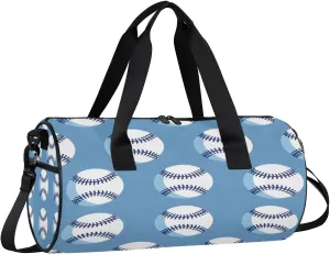 Baseballs Print Gym Bag for Women Men Lightweight Weekender Travel Bag Stylish Duffle Bag for Gym Travel Overnight Carry On