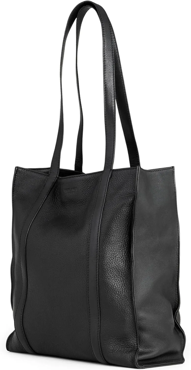 BERLINER BAGS Premium Genuine Leather Tote Bag Kira, Shoulder Bag, Hobo Bag for Women - Black