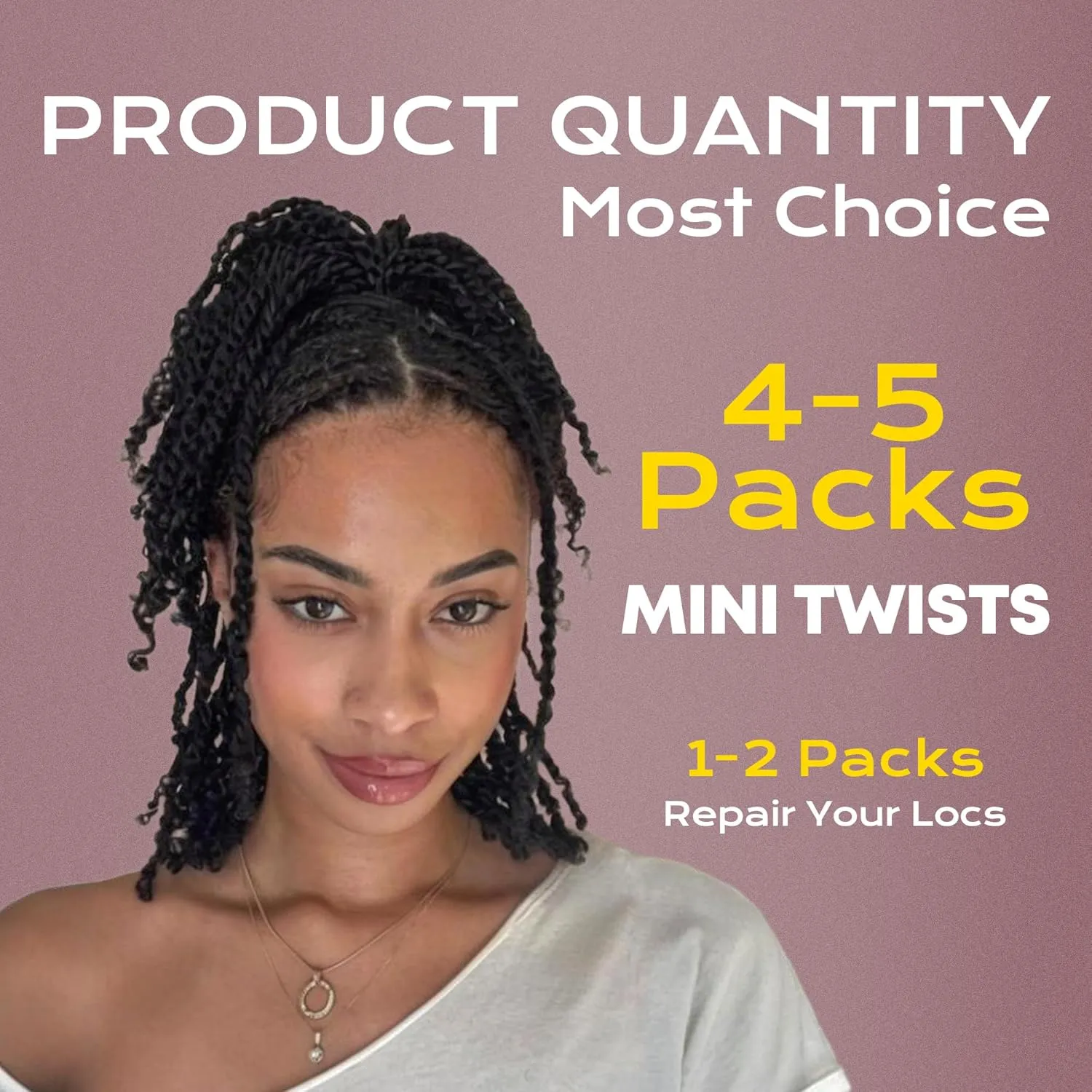 BLL Afro Kinkys Bulk Human Hair, 16 Inch 50g/Pack, 100% Human Hair for Mini Twist Braiding Dreadlock Loc Extensions Afro Kinky Curly Hair Bulk (1B, 16 Inch Pack Of 1)