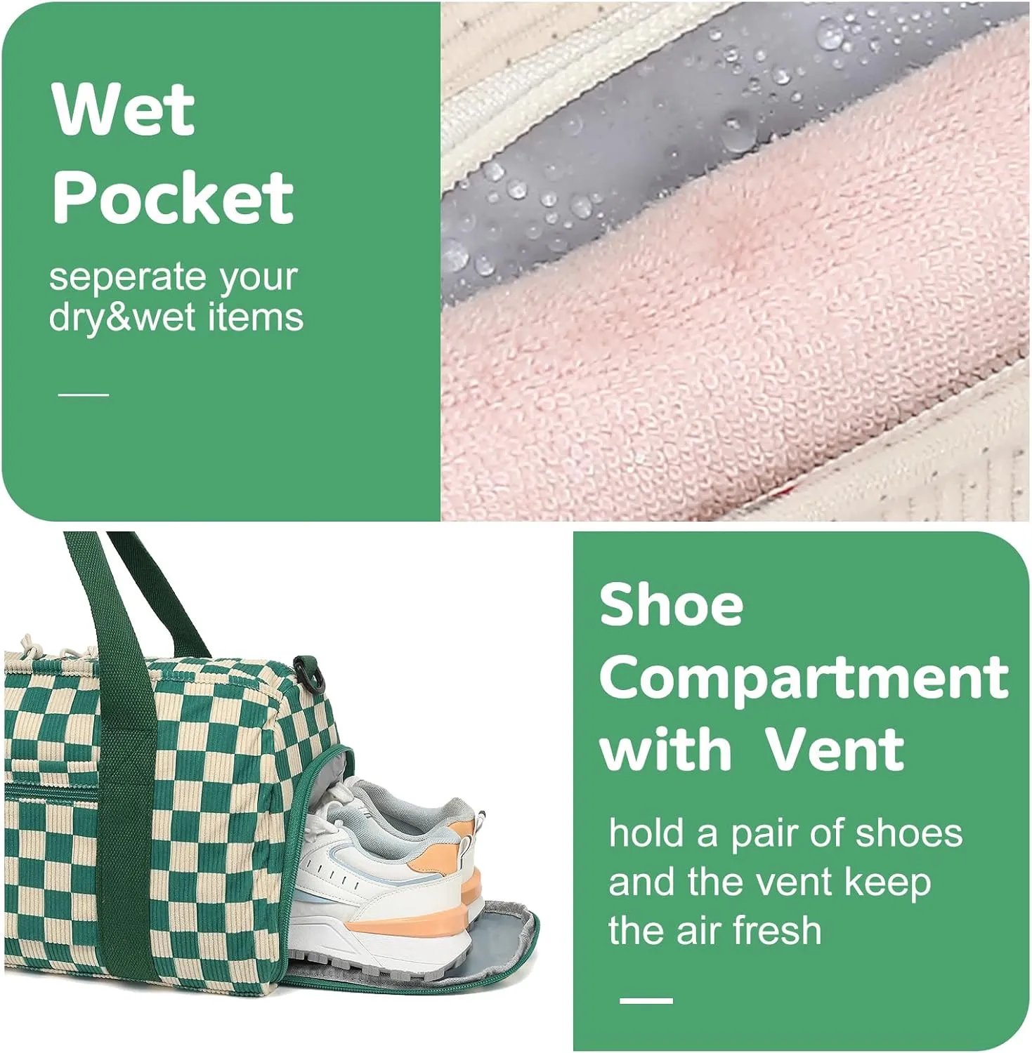 BLUBOON Duffle Bag Girls Kids Cute Gym Bag with Shoes Compartment & Wet Separation Waterproof Sports Overnight Travel Bag
