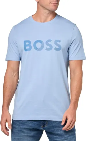 BOSS Men's Shade Embossed Logo Cotton T-Shirt