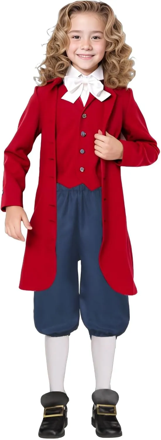 Boys Colonial Costume Set Knicker Pants Shoe Buckles White Socks Accessories for Colonial Style Boys Knicker Pants
