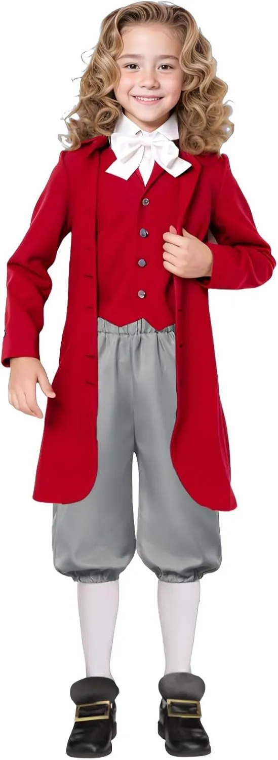 Boys Colonial Costume Set Knicker Pants Shoe Buckles White Socks Accessories for Colonial Style Boys Knicker Pants