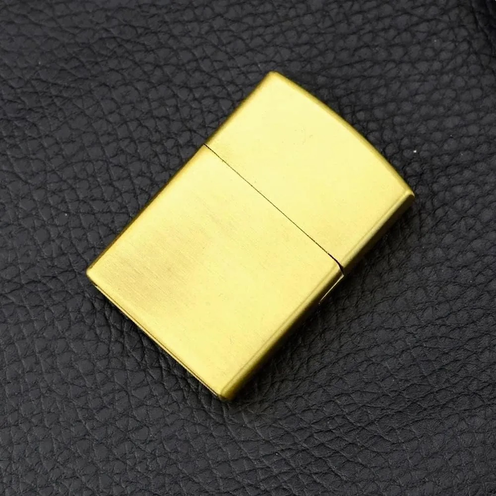 Brass Embossed Chinese Scroll Flint Lighter