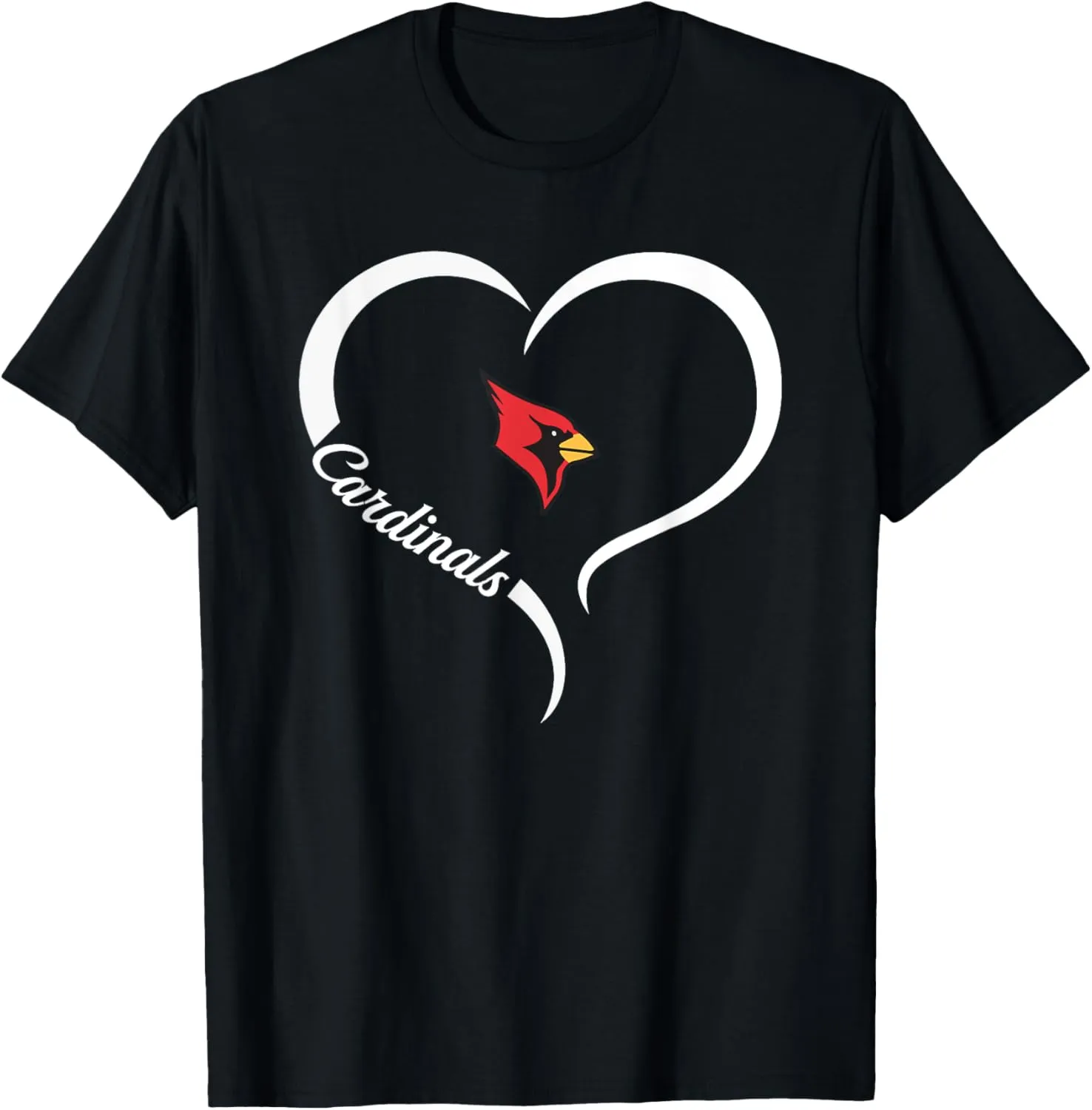 Brighton Cardinals Logo Half Heart Slogan HS T-Shirt