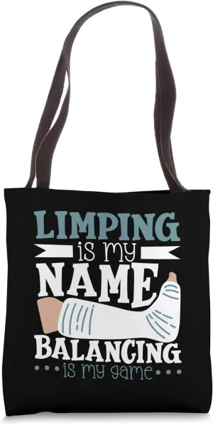 Broken ankle - plaster cast foot Tote Bag