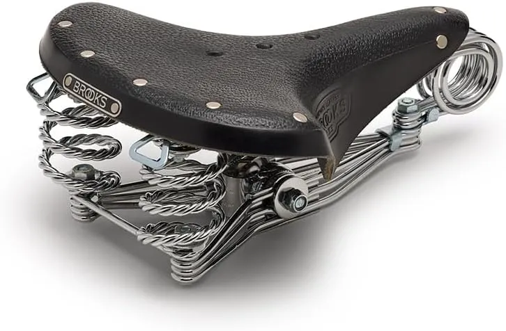 Brooks England B33, Urban Cycling Leather Saddle with Suspensions