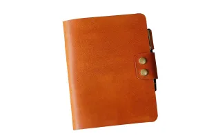 Brown Black genuine leather A5 binder journal planner, Personalized leather refillable diary cover for filofax inserts paper NA5XS